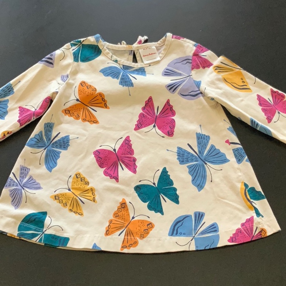 Hanna Andersson butterfly shirt long sleeve.